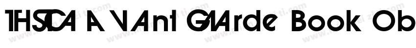 ITC Avant Garde Book Oblique SWA字体转换